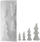 Rayher Modellierwerkzeug Gie&szlig;form Tannenbaum, 4 Formen