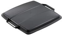 DURABLE Papierkorb Abfalleimer DURABIN FLIP VEH2012033 52x61x49cm grau/schwarz