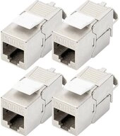 Digitus CAT 6A Keystone Modul, geschirmt, werkzeugfreier DN-93615-4...