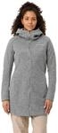 Strickfleecejacke VAUDE "WOMEN'S TINSHAN COAT III", Damen, Gr. 36, beige (ecru),
