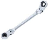 BGS Ratschenringschl&uuml;ssel BGS Doppel-Ratschen-Ringschl&uuml;ssel abwinkelbar mit