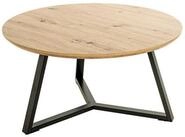 HAKU Couchtisch BERGEN Tisch - eiche-schwarz - MDF, Metall - H. 42cm - Sofatisch