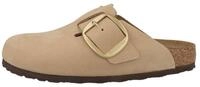 Birkenstock Boston Big Buckle Nubukleder schmal Damen Clog Sandalen, Hausschuhe,