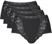 Maxislip SLOGGI "Chic", Damen, Gr. 38, schwarz, Single Jersey, Obermaterial: 95%