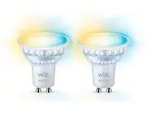WiZ LED-Leuchtmittel White GU10 Tunable 60W Glas 2er Pack, GU10 silberfarben