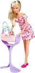 SIMBA Anziehpuppe Steffi Love, Hello Baby, mit wachsendem Bauch und Babybett