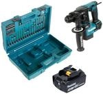 Makita Akku-Bohrhammer DHR 171 T1X3 18 V 1,2 J SDS-Plus + 1x Akku 5,0 Ah +...