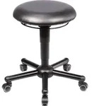 Mey Chair Arbeitshocker meychair Hocker XXL 10020 A19-TR-KL-XXL Rollen schwarz.
