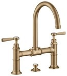 hansgrohe Waschtischarmatur Axor Montreux 220 2-Griff mit Hebelgriff mit