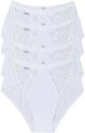 Midislip SLOGGI "Chic", Damen, Gr. 36, wei&szlig;, Single Jersey, Obermaterial: 95%