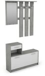 byLIVING Garderoben-Set TAMINA, (in Anthrazit/Old-Wood-Optik oder...