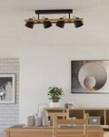 EGLO Deckenleuchte HORNWOOD-Z, LED fest integriert, RGB, warmwei&szlig; - kaltwei&szlig;,