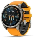 Garmin Garmin Fenix 8 - 51mm Sapphire AMOLED Graphit / Orange Smartwatch orange