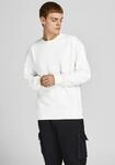 Sweatshirt JACK & JONES "JJESTAR BASIC SWEAT CREW NECK NOOS", Herren, Gr. L, wei&szlig;,