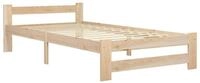 vidaXL Bettgestell, Massivholzbett Kiefer 100x200 cm