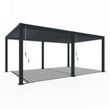 Weide Pergola Deluxe Plus Pavillon Terrassen&uuml;berdachung Aluminium 4 x 6 M...