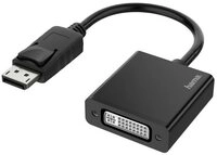 Hama Hama 00200336 Videokabel-Adapter DisplayPort DVI-I Schwarz Audio- &