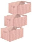 ROTHO Aufbewahrungsbox Country 3er-Set Aufbewahrungskiste 18l in Rattan-Optik