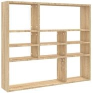vidaXL Wandregal, Regal Sonoma-Eiche 90x16x78 cm Holzwerkstoff