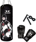 Hammer Boxsack Sparring Pro (Set, 3-tlg., mit Sprungseil, mit Boxhandschuhen)