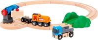 BRIO&reg; Spielzeug-Eisenbahn BRIO&reg; WORLD, Starterset G&uuml;terzug mit Kran A, (Set,