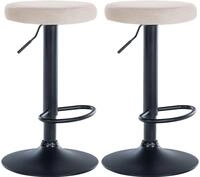 CLP Barhocker Ponte Samt (Set, 2er), drehbar und h&ouml;henverstellbar