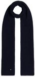 Tommy Hilfiger Strickschal TH FLAG PIMA COTTON CASH SCARF, mit Logostickerei,...