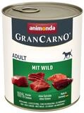 Animonda GranCarno Adult mit Wild 800 g - 6 St&uuml;ck, Nassfutter f&uuml;r: Hund