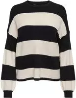 Strickpullover ONLY "ONLATIA L/S STRIPE PULLOVER KNT NOOS", Damen, Gr. M,