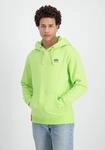 Hoodie ALPHA INDUSTRIES "Basic Hoodie SL", Herren, Gr. S, gr&uuml;n (hornet gr&uuml;n),