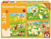 Schmidt Spiele Puzzle Niedliche Haustiere, 24 Puzzleteile
