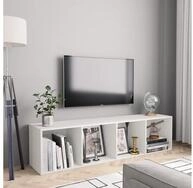 vidaXL Regal NA B&uuml;cherregal Raumteiler-Regal Trennwand Standregal Wei&szlig;...