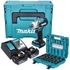 Makita Akku-Schlagschrauber DTW 300 TJX7 18 V 330 Nm 1/2" + 2x Akku 5,0 Ah +