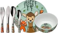 WMF Kindergeschirr-Set Waldfreunde (6-tlg), 1 Personen, Cromargan&reg; Edelstahl