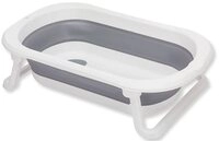 Fillikid Babybadewanne Faltbadewanne Orka, grau-wei&szlig;, inkl. Ablaufst&ouml;psel
