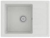 vidaXL K&uuml;chensp&uuml;le Wei&szlig; - 58 x 44 x 16,4 mm Sp&uuml;lbecken K&uuml;chensp&uuml;le mit