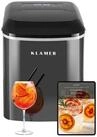 KLAMER Eisw&uuml;rfelmaschine 15kg/24h, 10 Eisw&uuml;rfel in 7&ndash;9 Min, 2,1L Wassertank, 120W