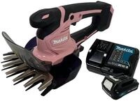 Makita Akku-Grasschere UM600DSAP, Pink [12 V] inkl. Akku 2 Ah und Ladeger&auml;t DC10SB