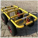 Ravendo Transportwagen Transportwagen Dolly 4 Rad 300 Kg TD 300-4W, (1 St&uuml;ck) gelb