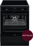 AEG Elektro-Herd-Set CIB6499APB Hob&sup2;Hood &ndash; 60 cm in Matt Black, mit
