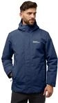 3-in-1-Funktionsjacke JACK WOLFSKIN "ALTENBERG 3IN1", Herren, Gr. S, blau (midnight