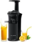 KLAMER Slow Juicer Entsafter mit R&uuml;ckw&auml;rtsgang, elektrische Fruchtpresse mit