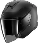 Shark Motorradhelm Skwal Jet Dark Shadow Jethelm, Integriertes Sonnenvisier