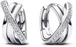 Pandora Paar Creolen PANDORA TIMELESS Verschlungene Creolen Silber 293150C01