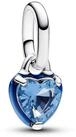 Pandora Herzanh&auml;nger Silber Blaues Chakra Herz