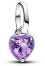 Pandora Charm Herz PANDORA ME Charm Lilanes Herz Silber 793042C04
