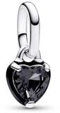 Pandora Kettenanh&auml;nger 793042C01, Anh&auml;nger Silber Schwarzes Chakra Herz