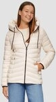 s.Oliver Winterjacke Outdoor-Jacke Leichte Steppjacke mit Logo-Kapuze