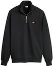 Sweatshirt LEVI'S "Sweatshirt ORIGINAL HM 1/4 ZIP 1er Pack", Herren, Gr. M, blau