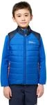 Steppweste JACK WOLFSKIN "ZENON f&uuml;r Kinder", M&auml;dchen, Gr. 116, blau (crisp cobalt),